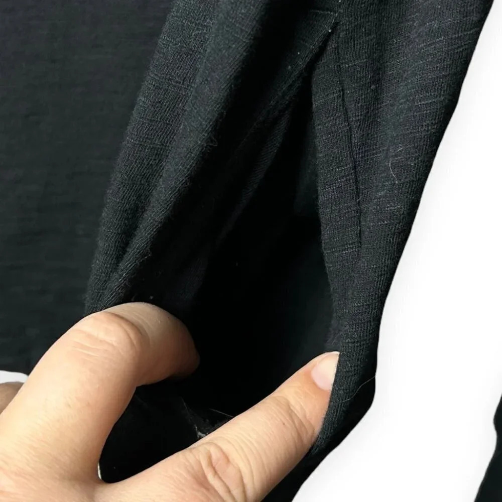 PINK Victoria's Secret Black Long Sleeve Hooded Top - Picture 6 of 7